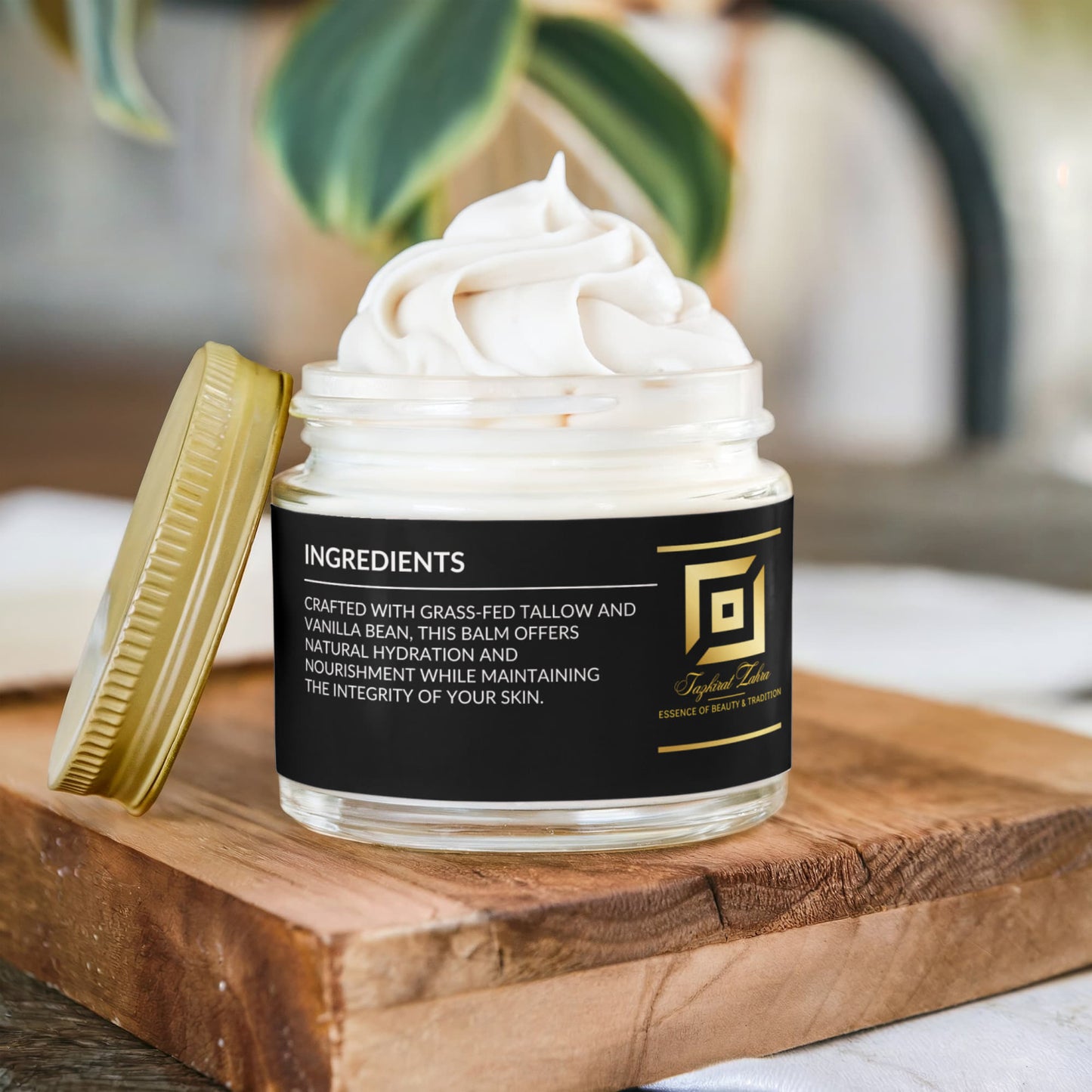 Whipped Grass-Fed Tallow Balm with Vanilla Bean