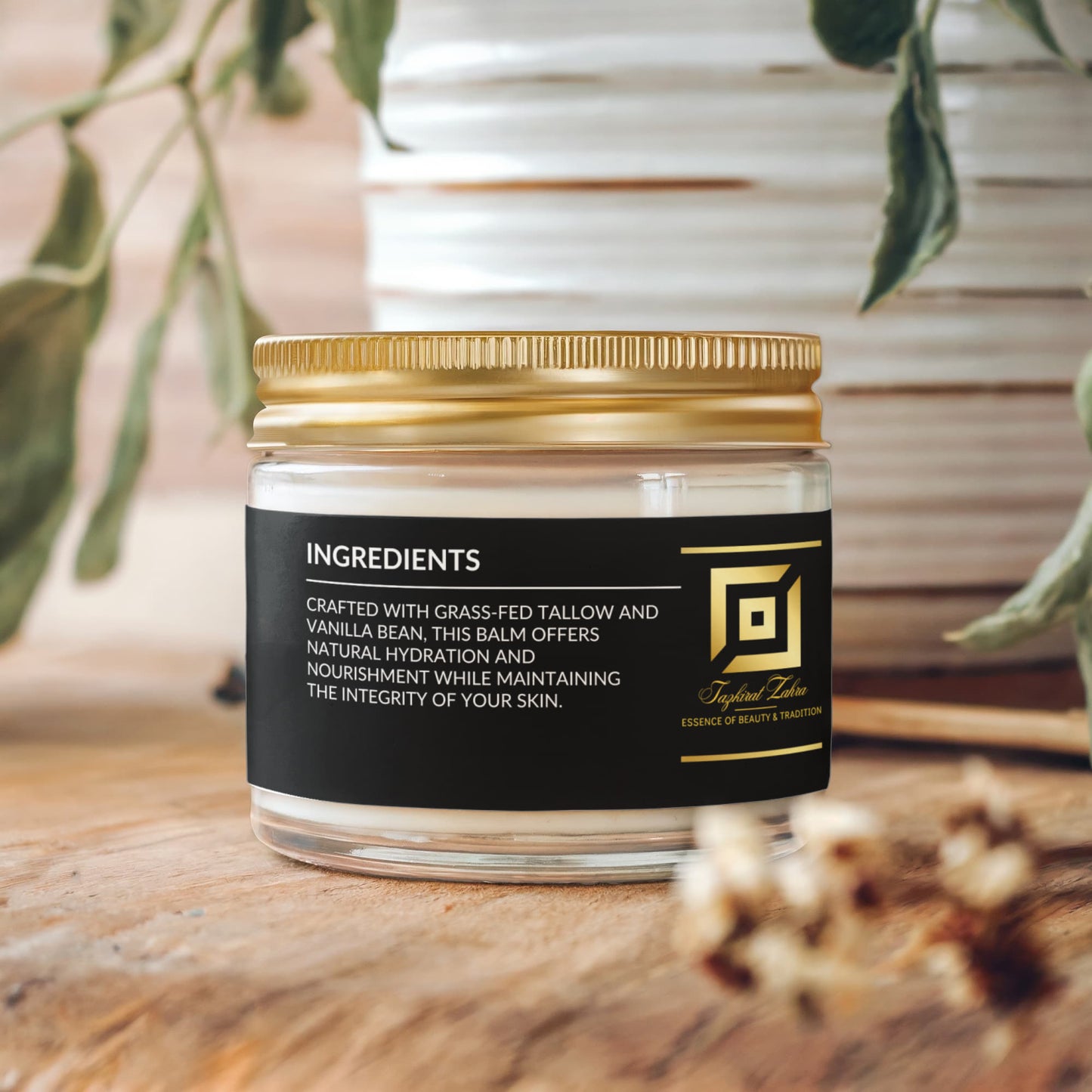 Whipped Grass-Fed Tallow Balm with Vanilla Bean