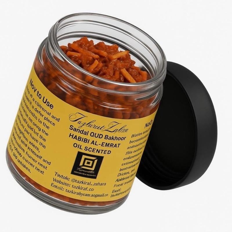 Sandalwood Bakhoor or Incense 4 Oz Jar -Choose fragragrance